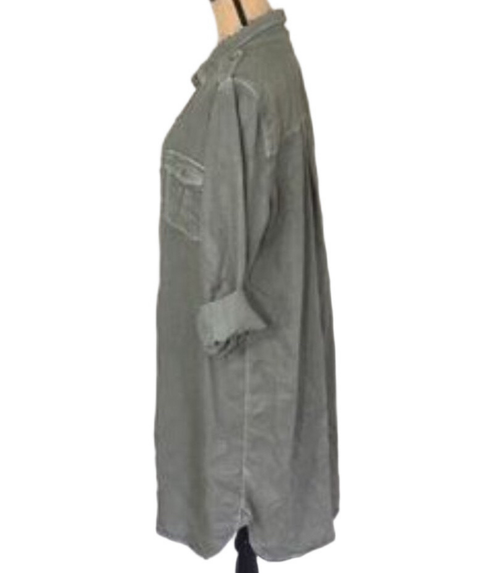 American Eagle Long Button Down Shirt Dress / Duster - Picture 5 of 11